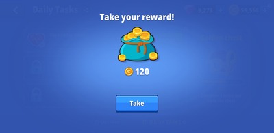 Daily reward for returns to WormHunt