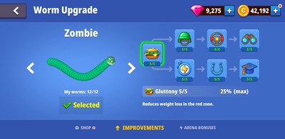 Upgrade worm features!